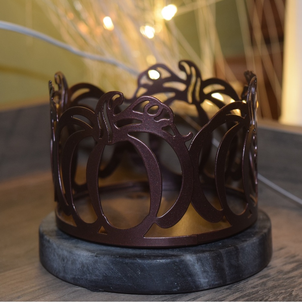 Fall Pumpkin Single-Wick Candle Holder